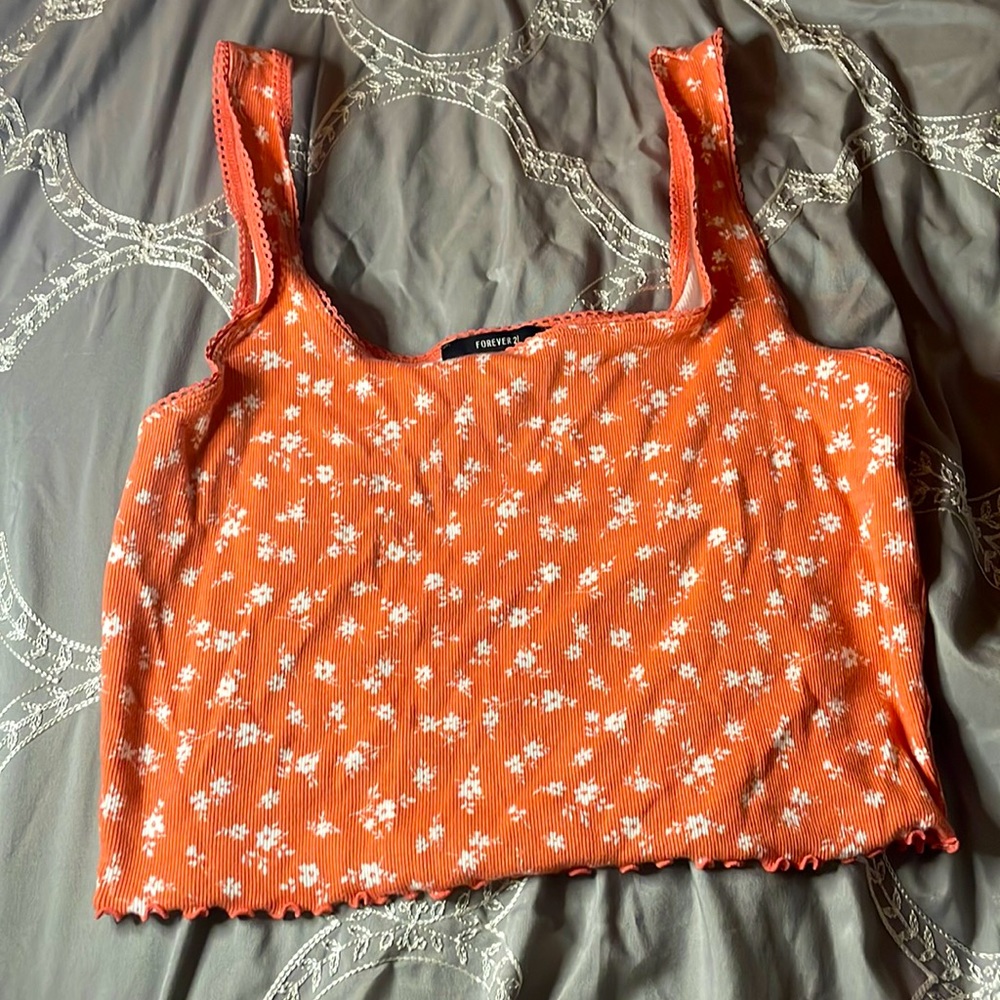 Flowered crop top from forever 21